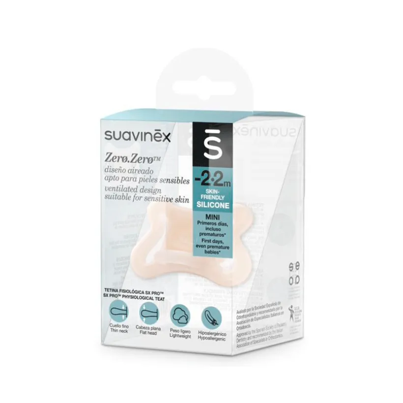 Fopspeen Zero.Zero met symmetrische siliconen tuit SX Pro Prematuur-2M Fair