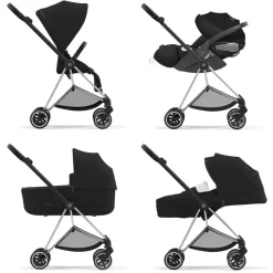 Frame voor MIOS kinderwagen - Chroom Zwart