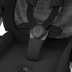 Frame voor Mios kinderwagen mat zwart, licht aluminium, met verstelbare duwstang en prikvrije wielen