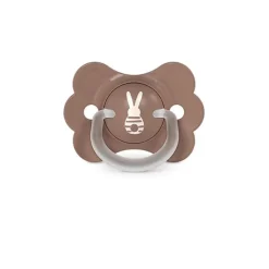 Fysiologische fopspeen silicium SX PRO Wonderland Vlinder 6-18M bruin versierd