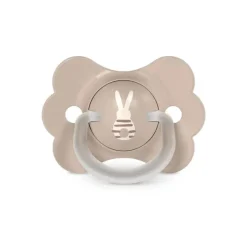 Fysiologische silicone fopspeen SX PRO Wonderland Vlinder 0-6M met beige decoratie