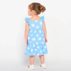 Gaas jurk met bloemenprint meisjes