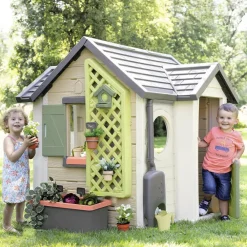Garden House tuinhuisje van Smoby met poortje en plantenbak