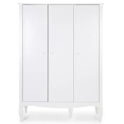 Garde-robe Romantic 3 portes - Blanc