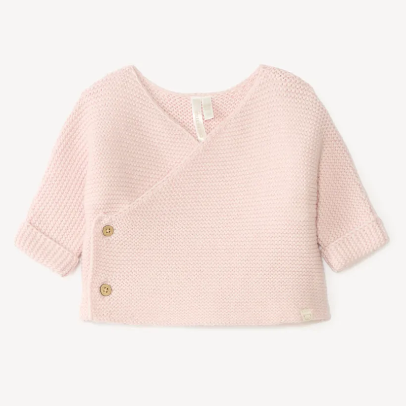 Garen vest in effen tricot voor meisjesbaby's
