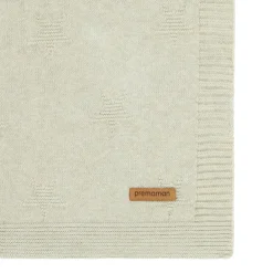 Gebreide deken met sterrenpatroon - 80 x 110 cm