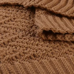 Gebreide deken sweet caramel uit de Mix & Match-collectie