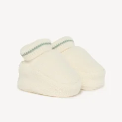 Gebreide effen pantoffels voor baby