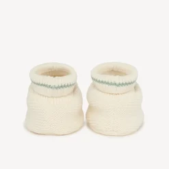 Gebreide effen pantoffels voor baby