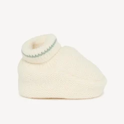 Gebreide effen pantoffels voor baby