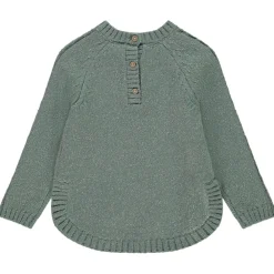 Gebreide effen ponchotruie voor babymeisje