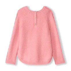 Gebreide effen ponchotruie voor babymeisje