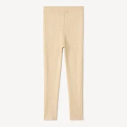 Gebreide effen ribonderbroek met decoratieve strik meisjes