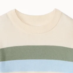 Gebreide fantasietrui met colour block effect jongens
