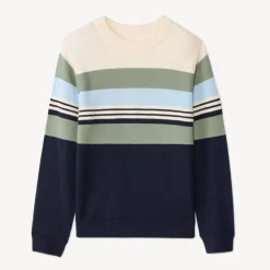 Gebreide fantasietrui met colour block effect jongens