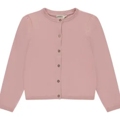 Gebreid effen vest met glinsterende knopen meisjes