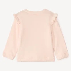 Gebreide gebloemde vest voor babymeisjes