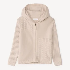 Gebreide hoodie vest jongens