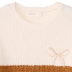 Gebreide oversize trui met colour block effect meisjes