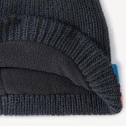 Gebreide ski-muts met microfleece voering jongens