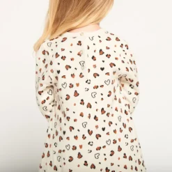 Gebreide trui-jurk met fantasie jacquardmotieven meisjes