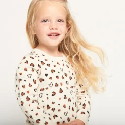 Gebreide trui-jurk met fantasie jacquardmotieven meisjes