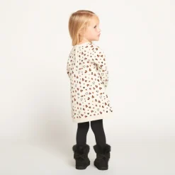 Gebreide trui-jurk met fantasie jacquardmotieven meisjes