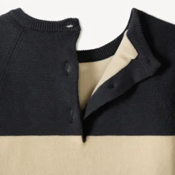 Gebreide trui met speels hondenpatroon voor babyjongens in drie kleuren