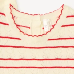Gebreid fantasy gilet en t-shirt voor babymeisjes