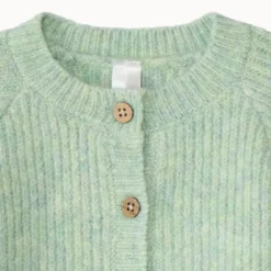 Gebreid vest effen met knopen voor baby