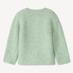 Gebreid vest effen met knopen voor baby