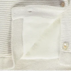 Gebreid vest in schuim steek met sherpa voering voor baby meisje