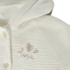 Gebreid vest in schuim steek met sherpa voering voor baby meisje
