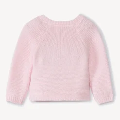 Gebreid vest met overslagkraag voor premature meisjesbaby's