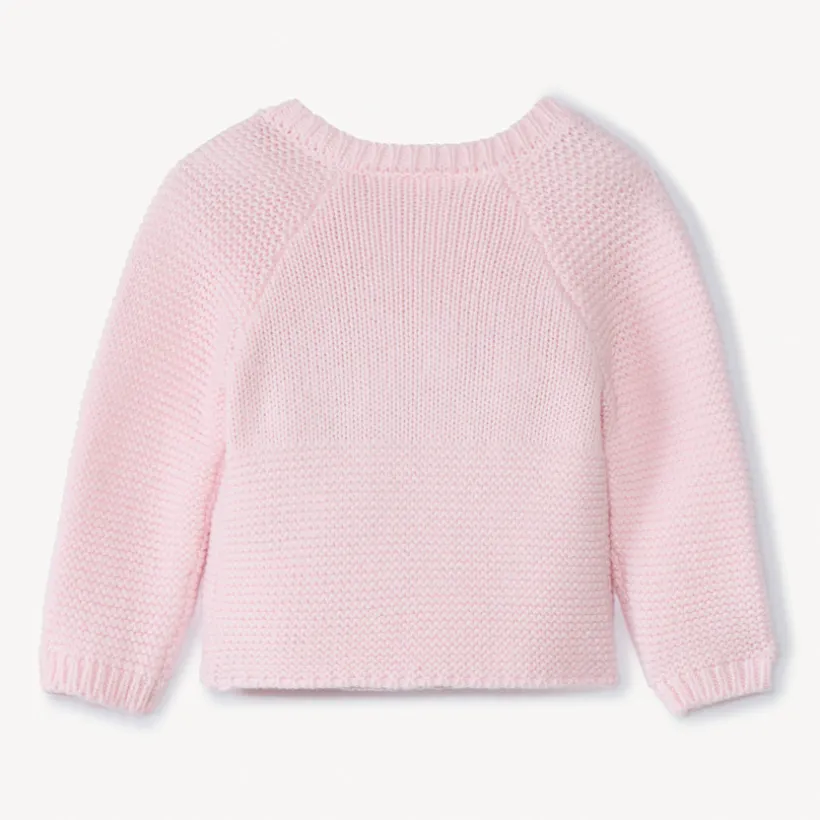 Gebreid vest met overslagkraag voor premature meisjesbaby's