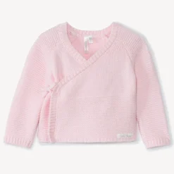 Gebreid vest met overslagkraag voor premature meisjesbaby's
