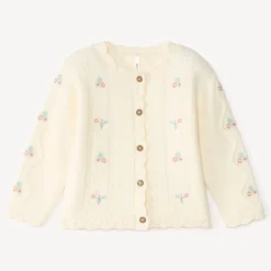 Gebreid vest voor meisjes met een fantasierijke uitstraling