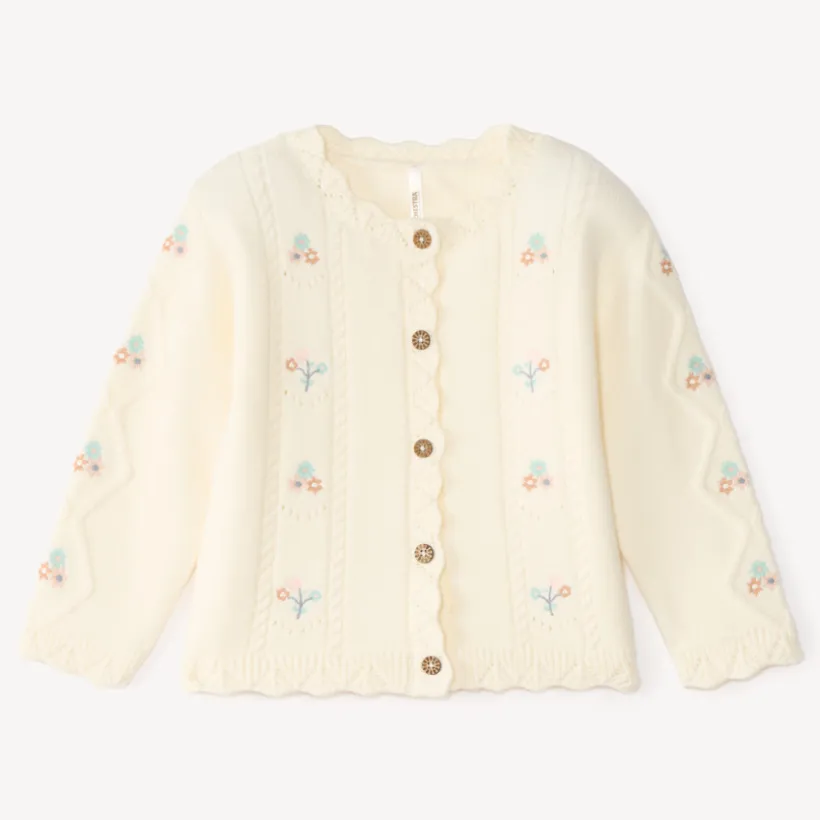 Gebreid vest voor meisjes met een fantasierijke uitstraling