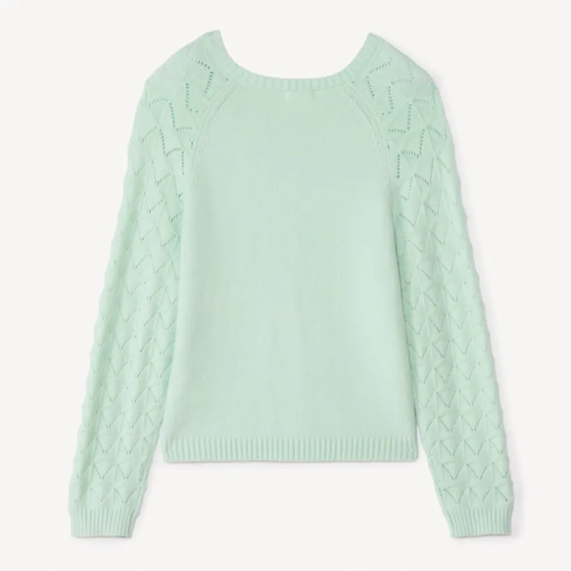 Gehaakte unicolor vest meisjes