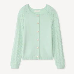 Gehaakte unicolor vest meisjes