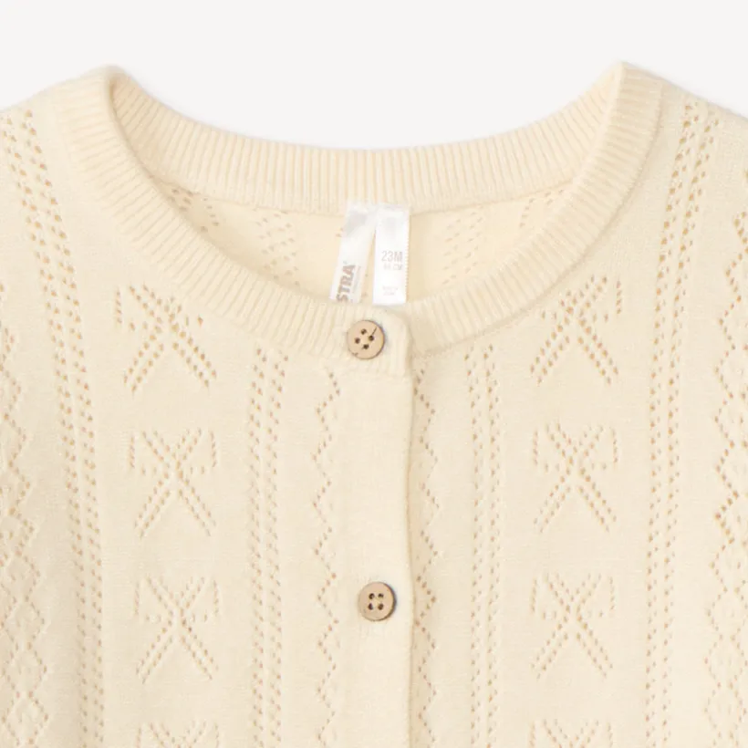 Gehaakte vest voor babymeisjes