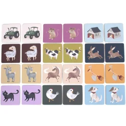 Geheugenspel Boerderijdieren 24stks 3jaar+