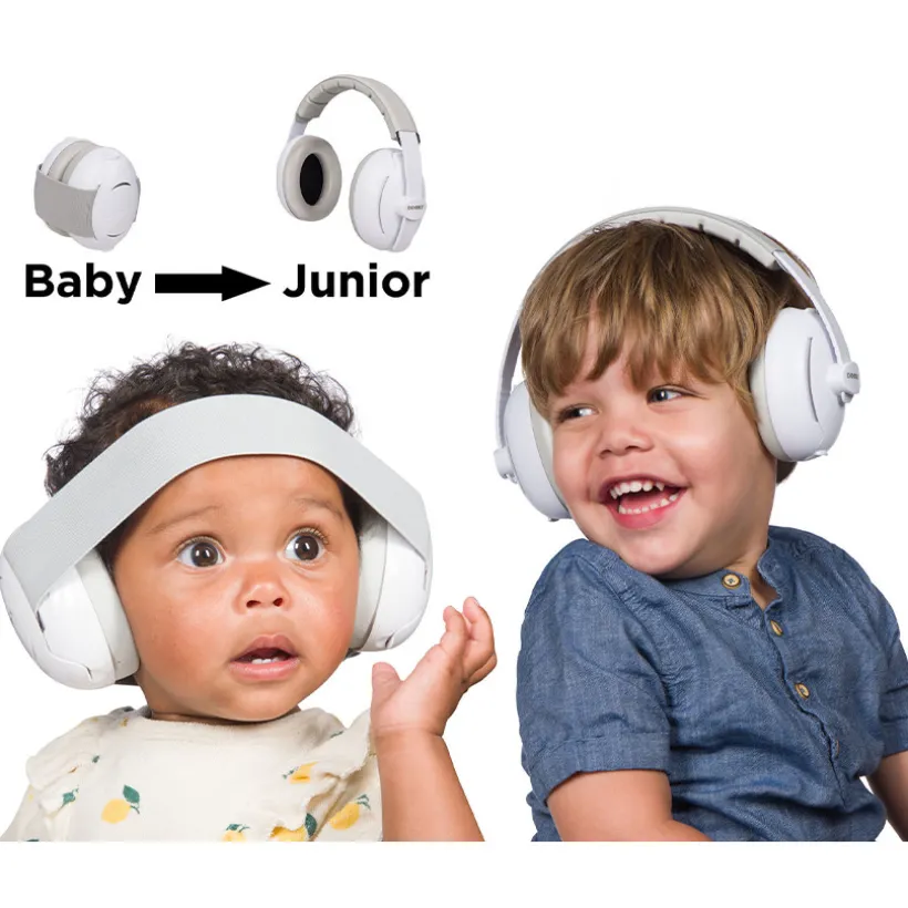 Gehoorbescherming 2-in-1 baby/junior Wit