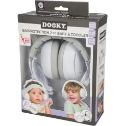Gehoorbescherming 2-in-1 baby/junior Wit