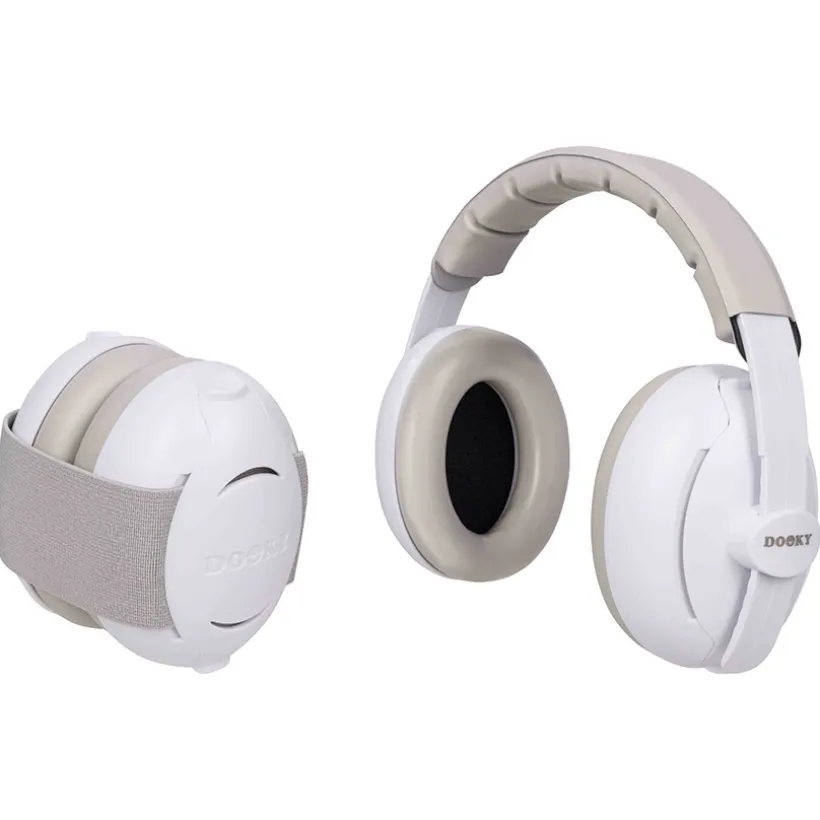 Gehoorbescherming 2-in-1 baby/junior Wit