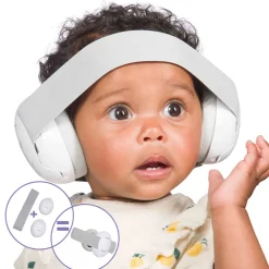 Gehoorbescherming 2-in-1 baby/junior Wit