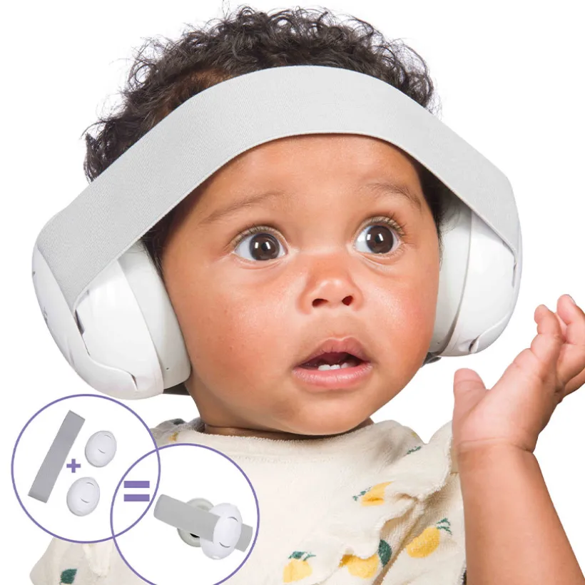 Gehoorbescherming 2-in-1 baby/junior Wit