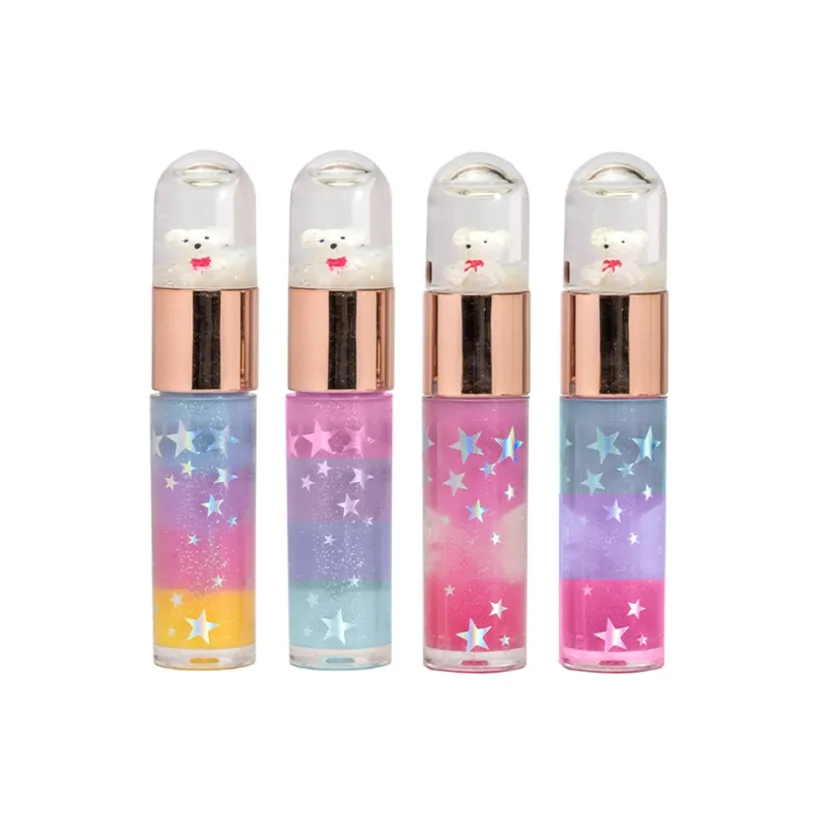 Geparfumeerde lipgloss - Sneeuwbol met beertje