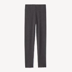Geribbelde legging met fantasieknoop meisjes