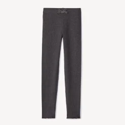 Geribbelde legging met fantasieknoop meisjes